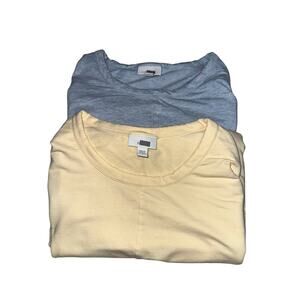 Pure Jill Lot of 2 Shirts/Tops Long Sleeve Pima cotton rayon blend Med 
Casual